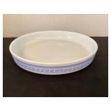 Pyrex Brittany Blue 9 1/2' tart / quiche pan