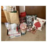 Christmas decor, pillows, gift boxes & more