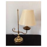 Brass lamp, 15 1/2' tall, works
