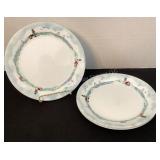 Four 9' Corelle Lighthouse dinner plates