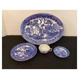Blue Willow Made in Occupied Japan Platter,