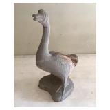 17 1/2' tall cement goose