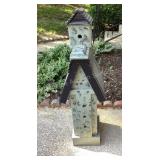 Large decorative birdhouse,12x12x40' tall