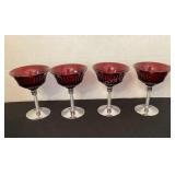 5' Vintage Martinsville Ruby Red Cordials