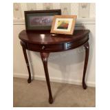Half moon table, painting & picture