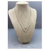 3 Gold Necklaces