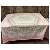 Vintage cutter quilt, appx. 80x62