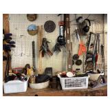 Bench top of tools