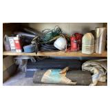 Barn shelf & floor cleanout