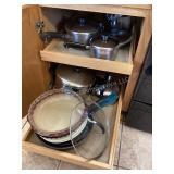 Cupboard Cleanout; Revere Ware, pie pans & more