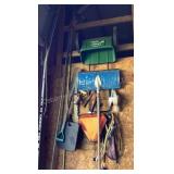 Scottï¿½s spreader, slow moving emblem, saws,