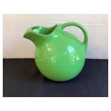 Vintage Hall lime green pitcher, 7' tall