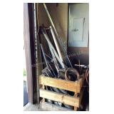 Bin of assorted scrap metal