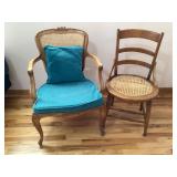 Cane Seat  Accent Chairs