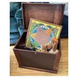 Storage trunk, blankets, toys & more