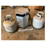 Two 20# LP tanks & Reddy Heater