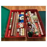 2 Totes of Gift Wrap & More