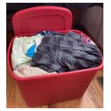 Tote of Ladies Clothes; jeans, tops, PJs