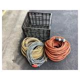 Crate & 3 extension cords