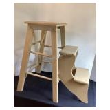 Vintage wood step stool