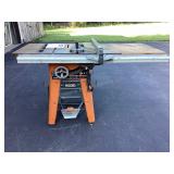 Rigid 10ï¿½ cast iron table saw