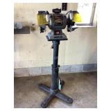6' bench grinder on pedestal