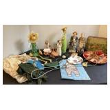 Figurines, Willow Tree, vintage tin, old