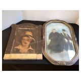 Antique Domed Glass Frame Ancestor Picture &