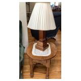 End table & lamp