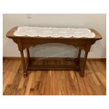 Oak TV or Sofa Table Stand & Runner