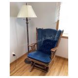 Glider & Floor Lamp