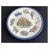 11' Louisville Stoneware Noahï¿½s Ark Plate