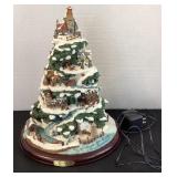 Thomas Kinkade 'Christmas by the Harbor' Lighted