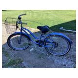 Raleigh Retro purple bike, tires flat