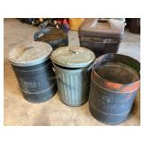 5 Trash cans