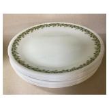 13 Corelle Green Daisy 10' dinner plates