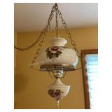 Vintage hanging lamp, appx. 20' long