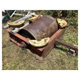 Yard roller, steel frame & weights