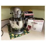 KitchenAid Artisan Mixer, grinder attachment