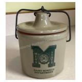 Michigan State Dairy Dept. Crock, 4x5' tall