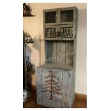 Primitive barn wood cabinet