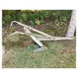 Single bottom horse drawn plow, 77' long