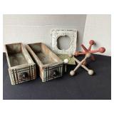 Sewing machine drawers, wood jacks & decor