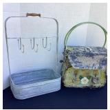 Metal Caddy & Mailbox with keys