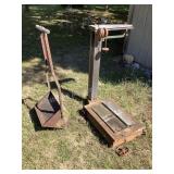 Platform scales & Vintage Aerator