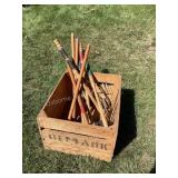 Crouquet in wood crate
