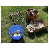 Rocks, yard decor & more