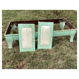 Cast iron stove base & panels, great project piece