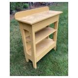 Mustard yellow bookshelf, 32x39' tall x 13'