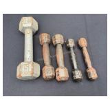 5, 2 & 1 pound hand weights
